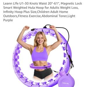 Leann L!fe Violet Clair Hoop